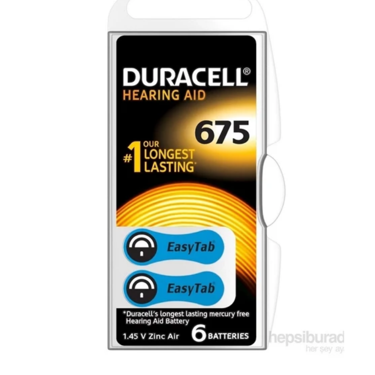 Duracell 675 İşitme Cihazı Pili