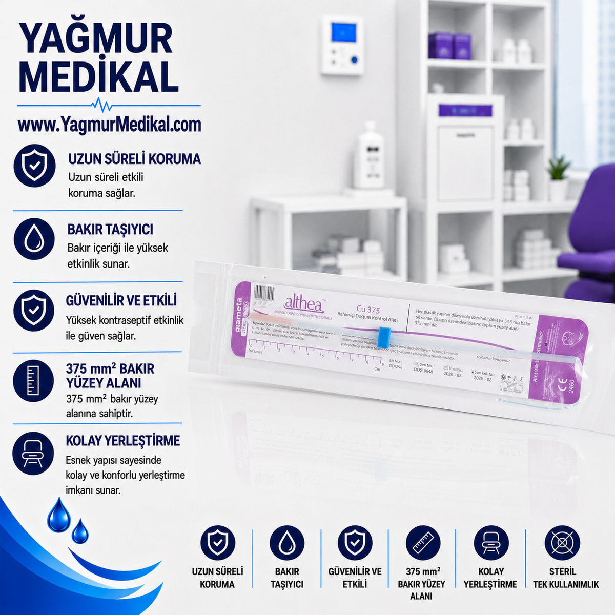 Pregna - Althea Cu 375 Spiral | Bakırlı Rahim İçi Araç (RİA)